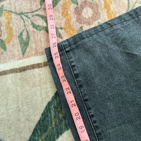 Fashion Nova Gray Black Washed Keep It Loose Wide Leg Denim Overalls Size 1 /XS - Picture 13 of 14